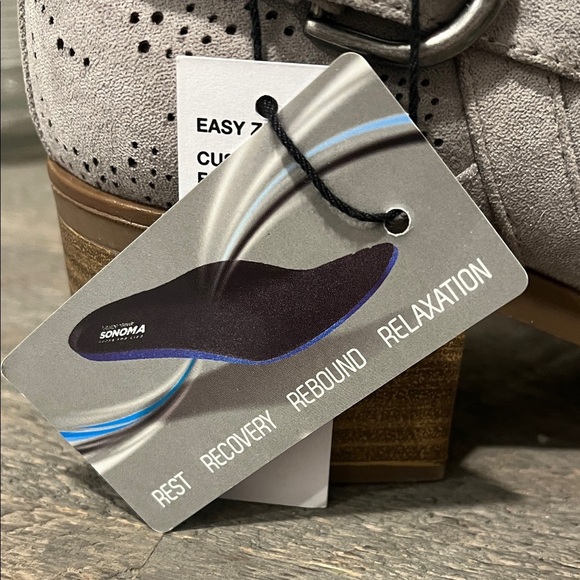 Sonoma Women's Taupe Ankle Booties Size 9.5 - Picture 7 of 11